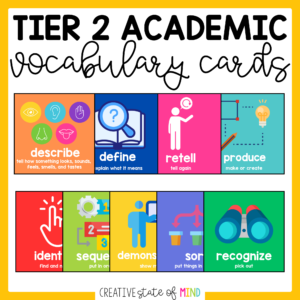 Academic Language Vocabulary Cards