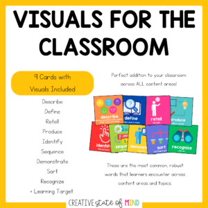 Academic Language Vocabulary Cards